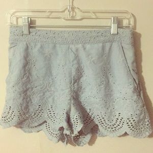 Light blue shorts